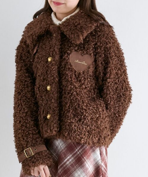 MAJESTIC LEGON / マジェスティックレゴン ブルゾン | ハートパッチふわふわブルゾン | 詳細14