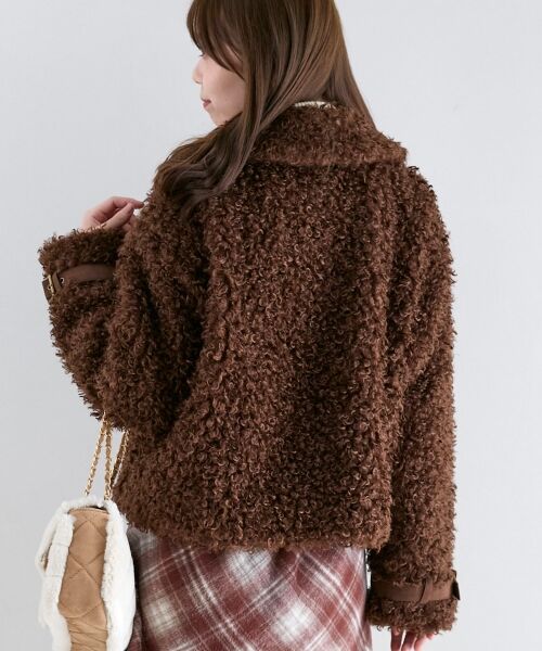 MAJESTIC LEGON / マジェスティックレゴン ブルゾン | ハートパッチふわふわブルゾン | 詳細15