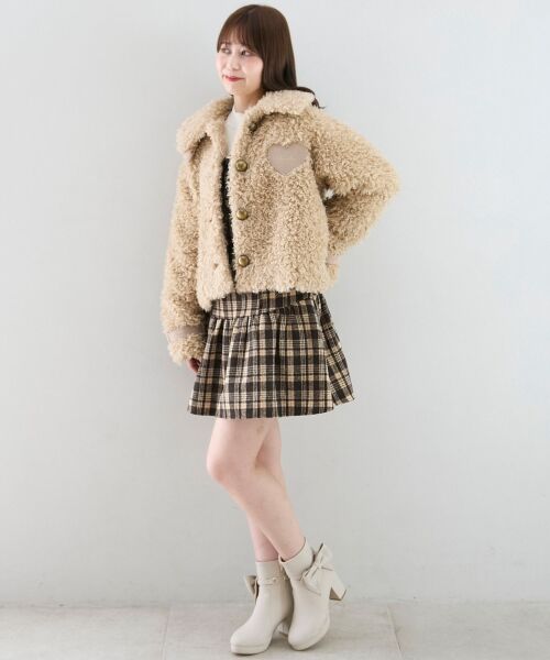 MAJESTIC LEGON / マジェスティックレゴン ブルゾン | ハートパッチふわふわブルゾン | 詳細4