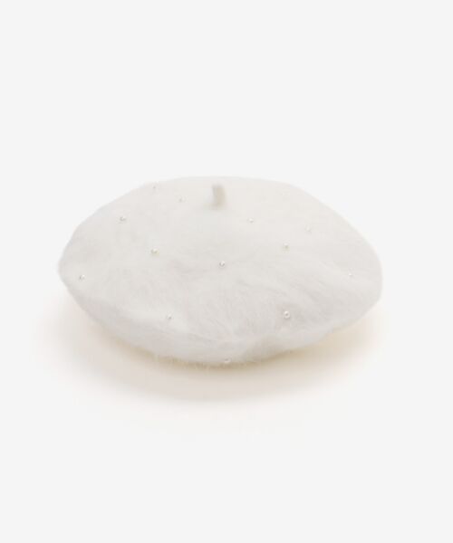 MAJESTIC LEGON / マジェスティックレゴン ハンチング・キャスケット・ベレー帽 | ふわふわパールベレー帽 | 詳細3