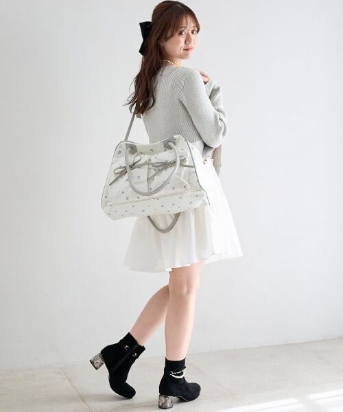 MAJESTIC LEGON / マジェスティックレゴン ブーツ（ショート丈） | 取り外しパールビジューブーツ | 詳細6