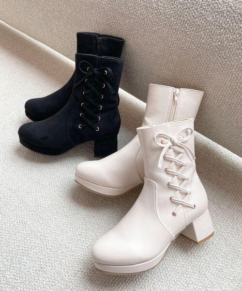 MAJESTIC LEGON / マジェスティックレゴン ブーツ（ショート丈） | サイドレースアップストレッチブーツ | 詳細1