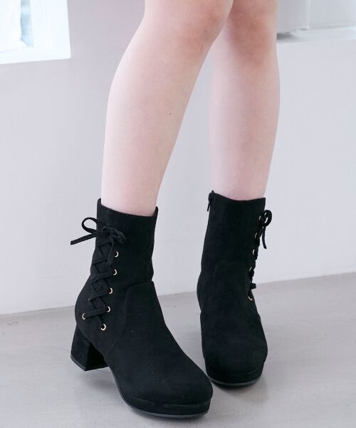 MAJESTIC LEGON / マジェスティックレゴン ブーツ（ショート丈） | サイドレースアップストレッチブーツ | 詳細11