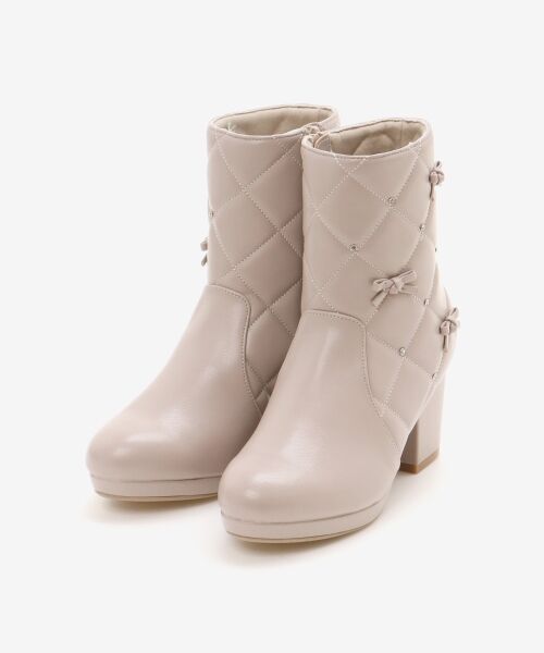MAJESTIC LEGON / マジェスティックレゴン ブーツ(ショート丈) | キルティングビジューリボンブーツ | 詳細23
