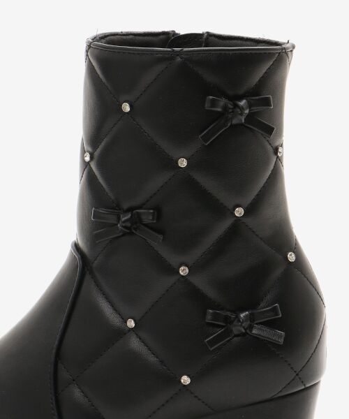MAJESTIC LEGON / マジェスティックレゴン ブーツ(ショート丈) | キルティングビジューリボンブーツ | 詳細29