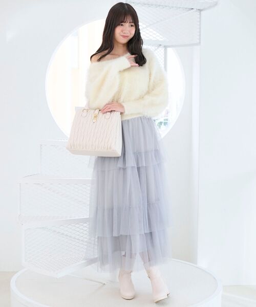 MAJESTIC LEGON / マジェスティックレゴン ブーツ(ショート丈) | キルティングビジューリボンブーツ | 詳細5