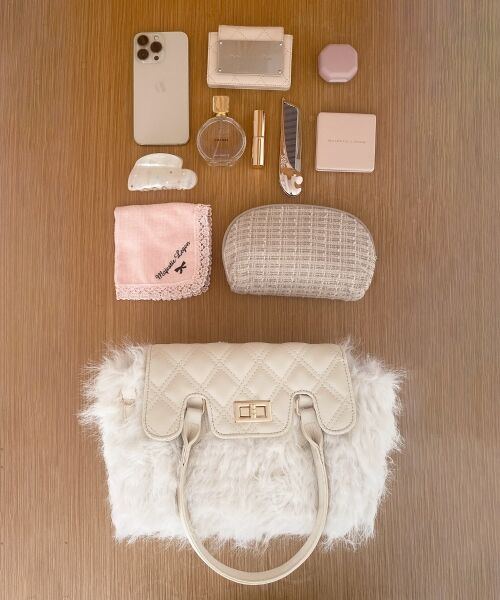 MAJESTIC LEGON / マジェスティックレゴン トートバッグ | キルティングフラップファーバッグ | 詳細10