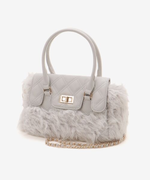 MAJESTIC LEGON / マジェスティックレゴン トートバッグ | キルティングフラップファーバッグ | 詳細12