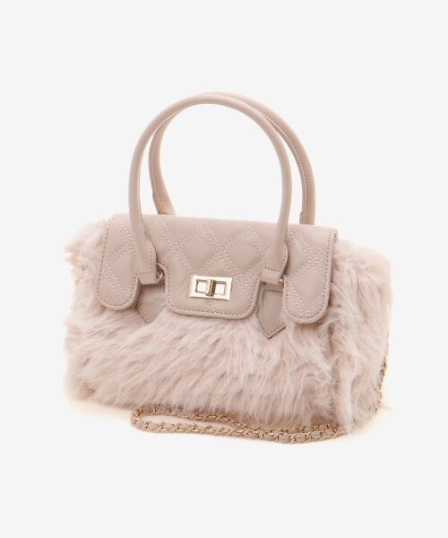 MAJESTIC LEGON / マジェスティックレゴン トートバッグ | キルティングフラップファーバッグ | 詳細13