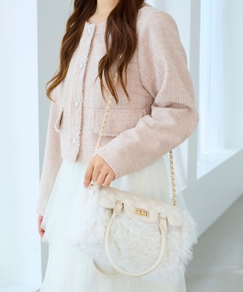 MAJESTIC LEGON / マジェスティックレゴン トートバッグ | キルティングフラップファーバッグ | 詳細3