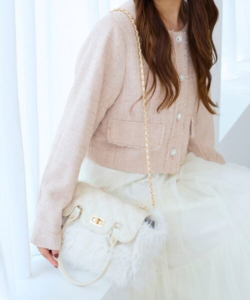 MAJESTIC LEGON / マジェスティックレゴン トートバッグ | キルティングフラップファーバッグ | 詳細4