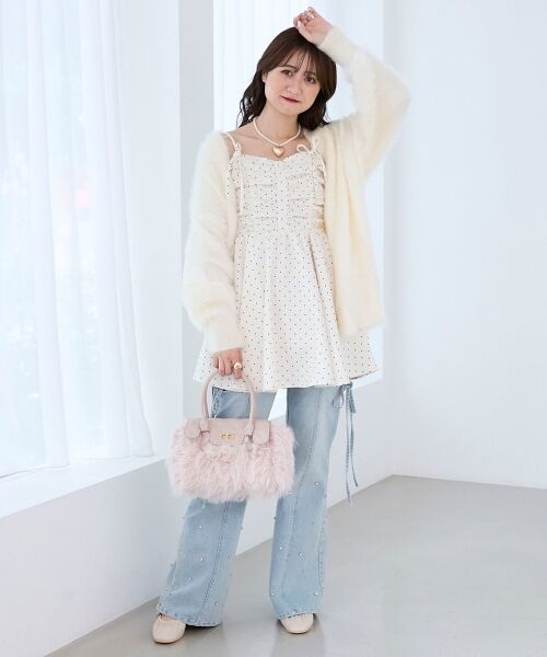 MAJESTIC LEGON / マジェスティックレゴン トートバッグ | キルティングフラップファーバッグ | 詳細5