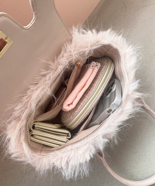 MAJESTIC LEGON / マジェスティックレゴン トートバッグ | キルティングフラップファーバッグ | 詳細9