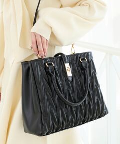 MAJESTIC LEGON / マジェスティックレゴン トートバッグ | クラシカルスクエアミディバッグ