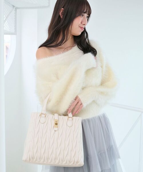 MAJESTIC LEGON / マジェスティックレゴン トートバッグ | クラシカルスクエアミディバッグ | 詳細4