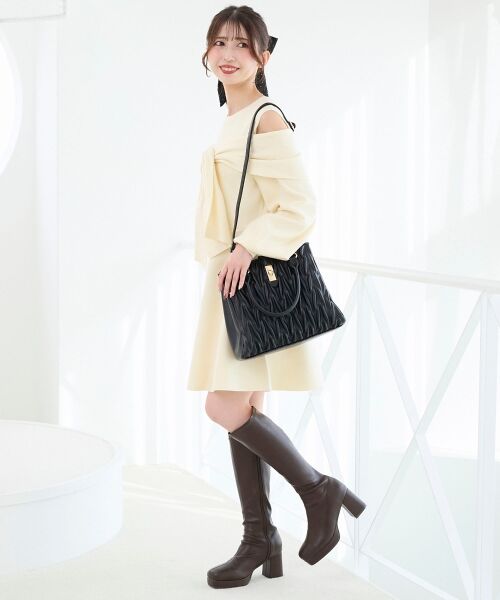 MAJESTIC LEGON / マジェスティックレゴン トートバッグ | クラシカルスクエアミディバッグ | 詳細6