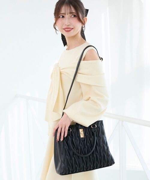 MAJESTIC LEGON / マジェスティックレゴン トートバッグ | クラシカルスクエアミディバッグ | 詳細7