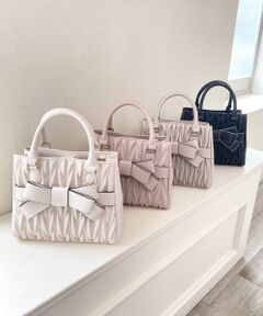 MAJESTIC LEGON / マジェスティックレゴン トートバッグ | クラシカルスクエアリボンバッグ