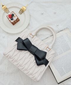 MAJESTIC LEGON / マジェスティックレゴン トートバッグ | クラシカルスクエアリボンバッグ