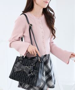 MAJESTIC LEGON / マジェスティックレゴン トートバッグ | クラシカルスクエアリボンバッグ