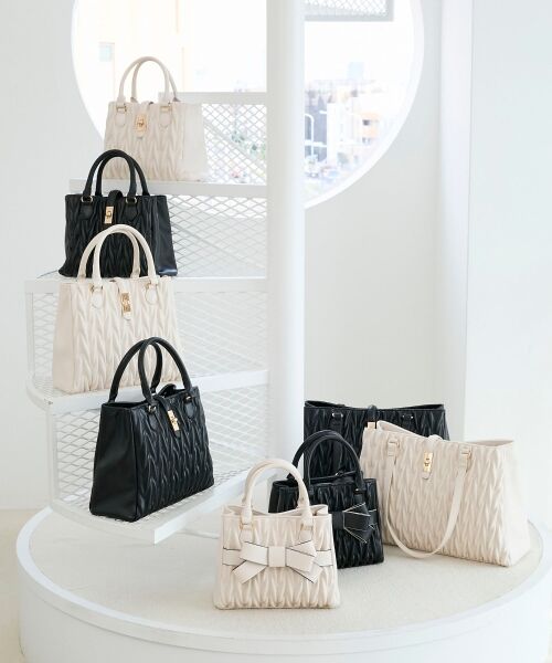 MAJESTIC LEGON / マジェスティックレゴン トートバッグ | クラシカルスクエアリボンバッグ | 詳細10