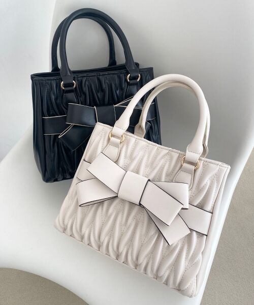 MAJESTIC LEGON / マジェスティックレゴン トートバッグ | クラシカルスクエアリボンバッグ | 詳細11