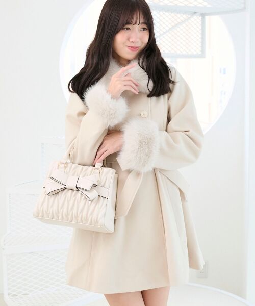 MAJESTIC LEGON / マジェスティックレゴン トートバッグ | クラシカルスクエアリボンバッグ | 詳細13