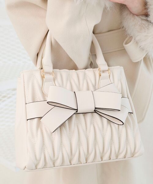 MAJESTIC LEGON / マジェスティックレゴン トートバッグ | クラシカルスクエアリボンバッグ | 詳細14