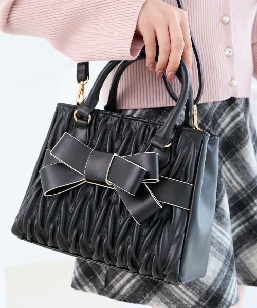 MAJESTIC LEGON / マジェスティックレゴン トートバッグ | クラシカルスクエアリボンバッグ | 詳細17