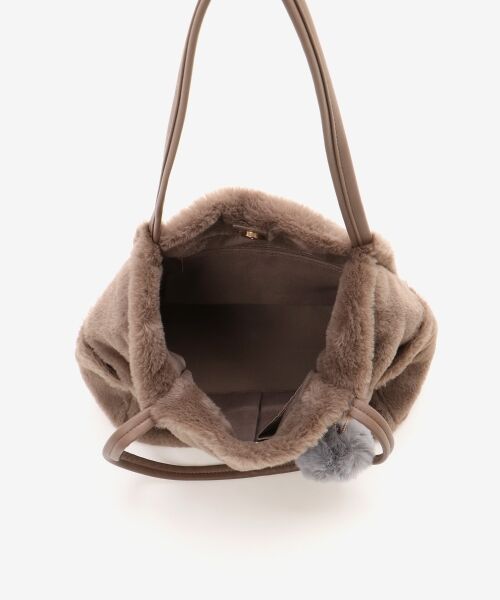 MAJESTIC LEGON / マジェスティックレゴン トートバッグ | ポンポン付きファータックトート | 詳細11