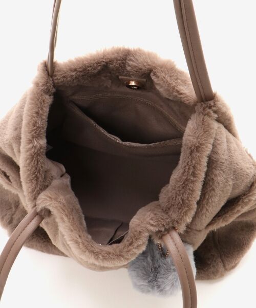 MAJESTIC LEGON / マジェスティックレゴン トートバッグ | ポンポン付きファータックトート | 詳細12