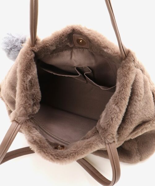 MAJESTIC LEGON / マジェスティックレゴン トートバッグ | ポンポン付きファータックトート | 詳細13