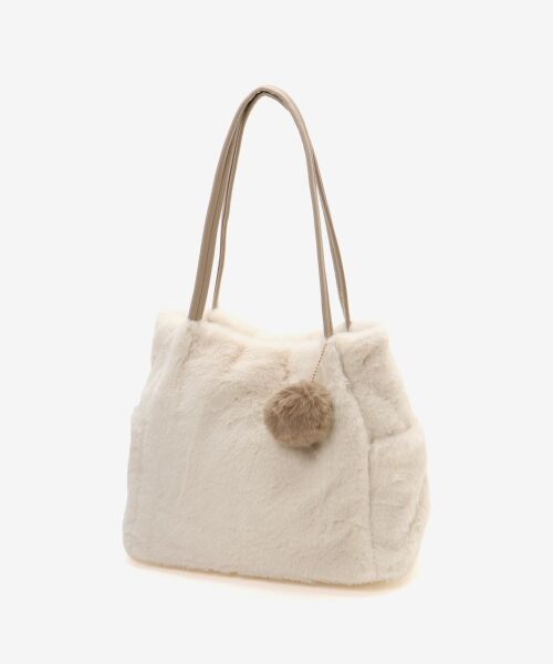 MAJESTIC LEGON / マジェスティックレゴン トートバッグ | ポンポン付きファータックトート | 詳細4