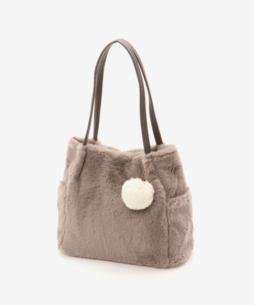 MAJESTIC LEGON / マジェスティックレゴン トートバッグ | ポンポン付きファータックトート | 詳細5