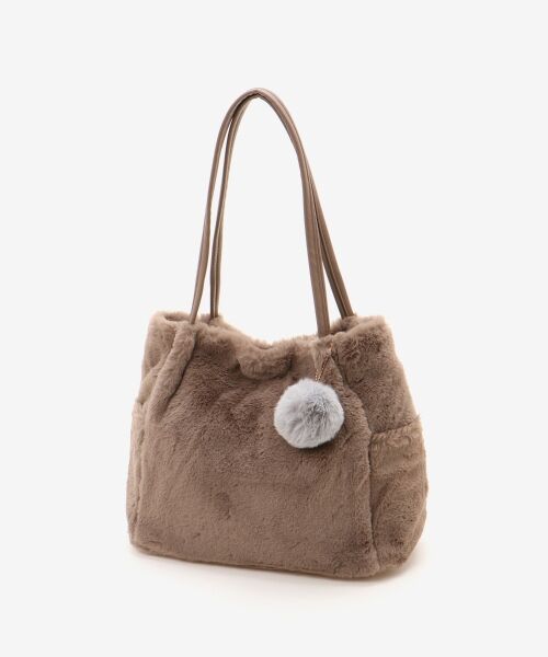 MAJESTIC LEGON / マジェスティックレゴン トートバッグ | ポンポン付きファータックトート | 詳細6