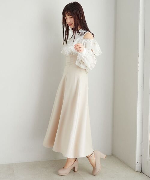 MAJESTIC LEGON / マジェスティックレゴン ミニ丈・ひざ丈ワンピース | ウエストきゅっとフリルワンピース | 詳細15