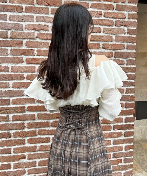 MAJESTIC LEGON / マジェスティックレゴン ミニ丈・ひざ丈ワンピース | ウエストきゅっとフリルワンピース | 詳細2