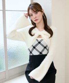 MAJESTIC LEGON / マジェスティックレゴン ニット・セーター | リボンボレロドッキングニット