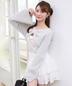 MAJESTIC LEGON / マジェスティックレゴン ニット・セーター | リボンボレロドッキングニット