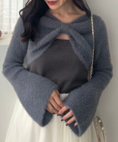 MAJESTIC LEGON / マジェスティックレゴン ニット・セーター | リボンボレロドッキングニット