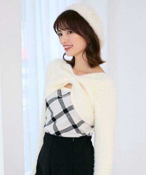 MAJESTIC LEGON / マジェスティックレゴン ニット・セーター | リボンボレロドッキングニット | 詳細21