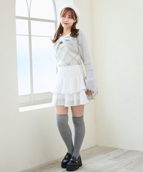 MAJESTIC LEGON / マジェスティックレゴン ニット・セーター | リボンボレロドッキングニット | 詳細6