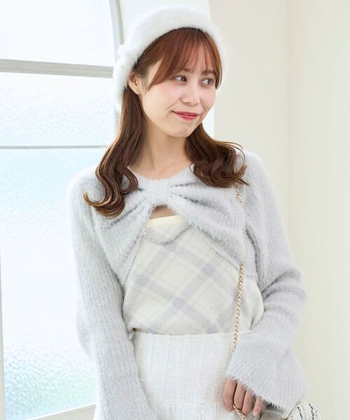 MAJESTIC LEGON / マジェスティックレゴン ニット・セーター | リボンボレロドッキングニット | 詳細8