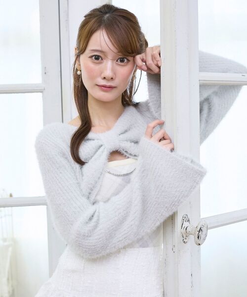 MAJESTIC LEGON / マジェスティックレゴン ニット・セーター | リボンボレロドッキングニット | 詳細1