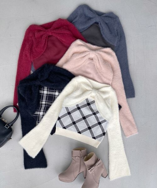 MAJESTIC LEGON / マジェスティックレゴン ニット・セーター | リボンボレロドッキングニット | 詳細23