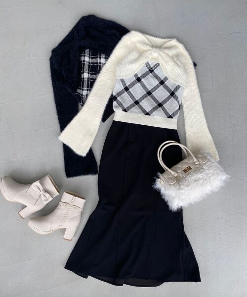 MAJESTIC LEGON / マジェスティックレゴン ニット・セーター | リボンボレロドッキングニット | 詳細24