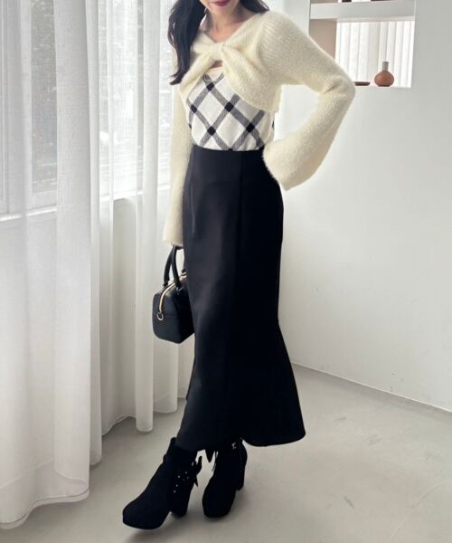 MAJESTIC LEGON / マジェスティックレゴン ニット・セーター | リボンボレロドッキングニット | 詳細26