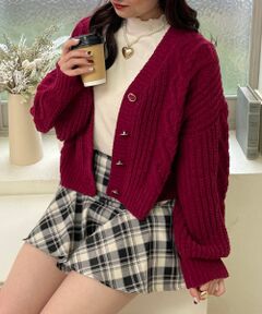 MAJESTIC LEGON / マジェスティックレゴン ニット・セーター | ハートマシュマロモールカーディガン