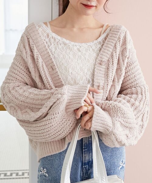 MAJESTIC LEGON / マジェスティックレゴン カーディガン・ボレロ | ハートマシュマロモールカーディガン | 詳細12