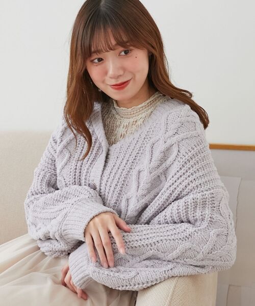 MAJESTIC LEGON / マジェスティックレゴン カーディガン・ボレロ | ハートマシュマロモールカーディガン | 詳細19